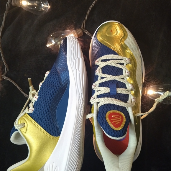 Kids Athletic Sneakers - Gold & Navy - Picture 7 of 7